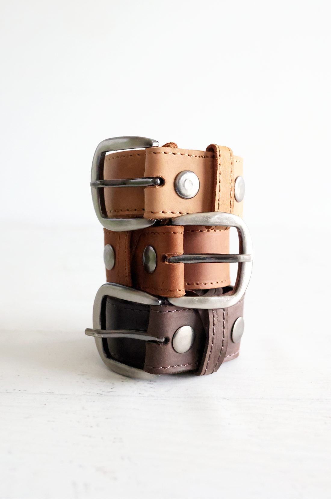 Studded Leather Belt