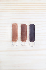 Stitched Leather Key Fob
