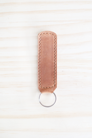 Stitched Leather Key Fob