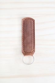 Stitched Leather Key Fob
