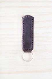 Stitched Leather Key Fob