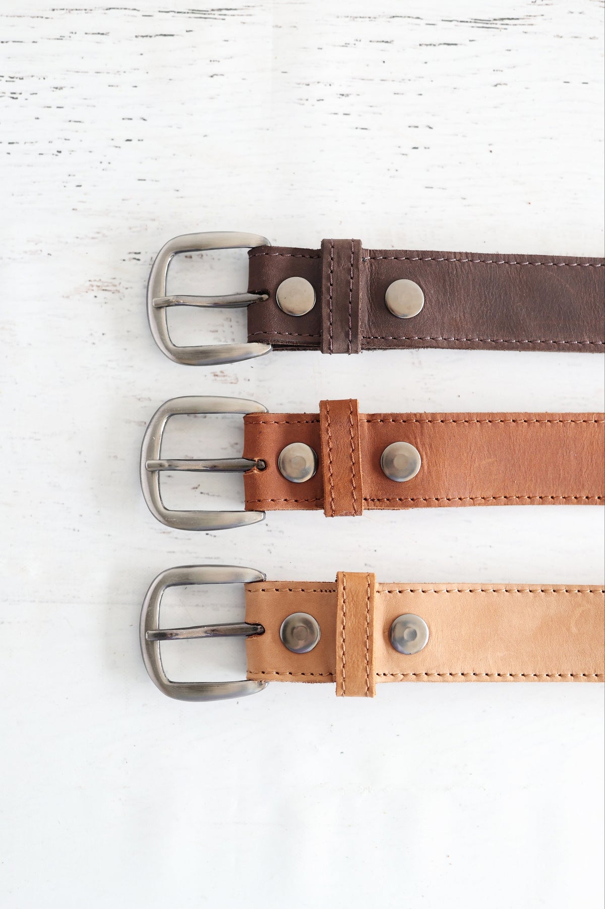 The belt three colors of brown actually need