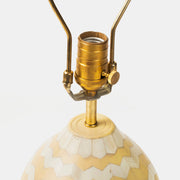 Herringbone Inlay Ivory Table Lamp