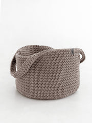 Chunky Crochet Round Storage Basket