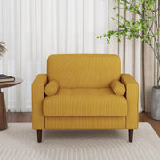 Wide-Seat Corduroy Accent Chair – chair (view 3) | Roost & Roam