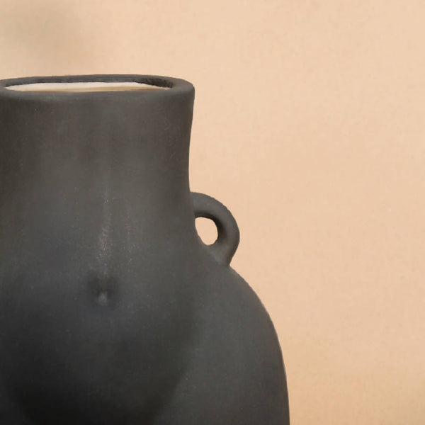 Matte Ceramic Figure Vase