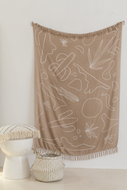 Chevron Seagrass Storage Basket