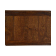 Curved Chestnut Wall-Mounted Nightstand