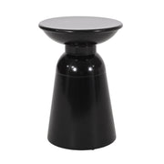Powder-Coated Iron Pedestal Side Table Set