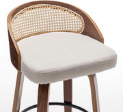 Rattan Back Swivel Counter Stool (view 5) | Roost & Roam