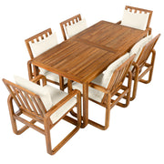 Acacia Wood Outdoor Dining Set