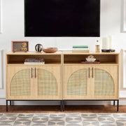 Arched Rattan Panel Buffet Cabinet – buffet (view 8) | Roost & Roam