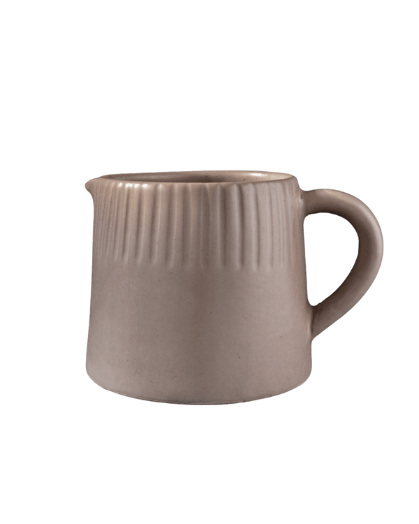 Ridged Ceramic Pitcher