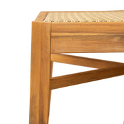Acacia Wood Wicker Outdoor Dining Chair Set