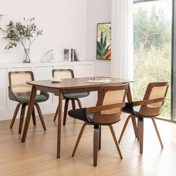 Cane Back Swivel Dining Chair Set – dining room set (view 4) | Roost & Roam