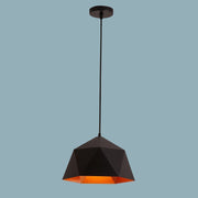 Geometric Faceted Iron Pendant Light
