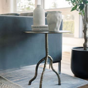 Textured Off-White Aluminum Vase