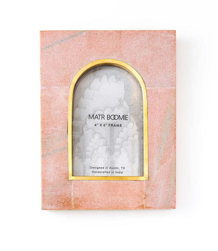 Pink Marble Arch Picture Frame