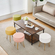 Velvet Round Storage Ottoman Stool – ottoman (view 5) | Roost & Roam