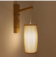 Woven Bamboo Wall Sconce Lamp