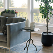 Textured Off-White Aluminum Vase