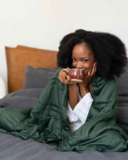 Weighted Cotton Throw Blanket