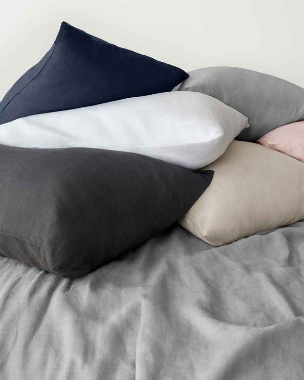 Stonewashed Linen Pillowcase Set