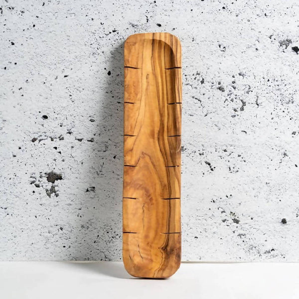 Scored Olive Wood Bread Board