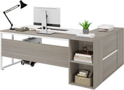 L-Shaped Executive Desk with Storage – home office set (view 9) | Roost & Roam