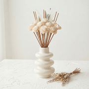 Stacked Bubble Gypsum Vase Reed Diffuser Set