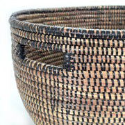 Hand-Woven Oval Storage Basket