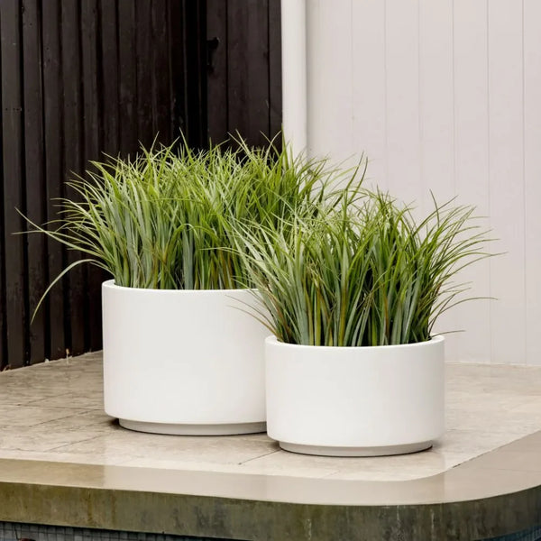 Cylindrical Outdoor Planter