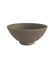 Ribbed Ceramic Large Serving Bowl