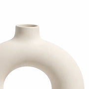 Matte Ceramic Ring Vase