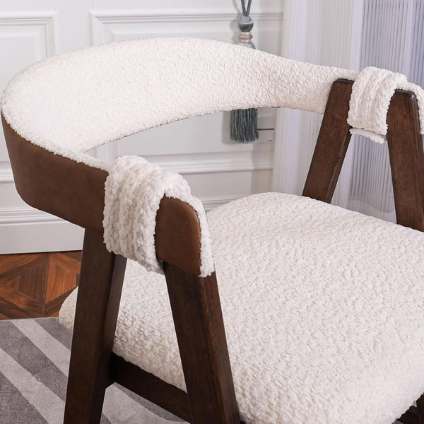 Walnut Veneer Dining Table and Chair Set