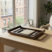 Acacia Wood Serving Tray Set