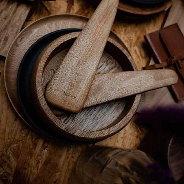Rosa Morada Wood Salad Servers