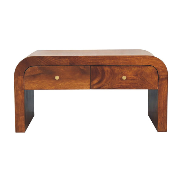 Darcy Chestnut Waterfall Coffee Table