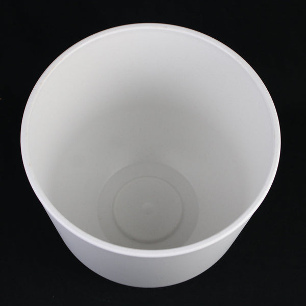 Matte White Round Planter Set