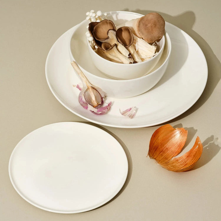 Wide Rim Bone China Dinnerware Set
