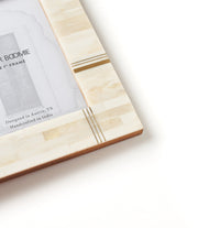 Inlaid Bone Tile Brass Picture Frame
