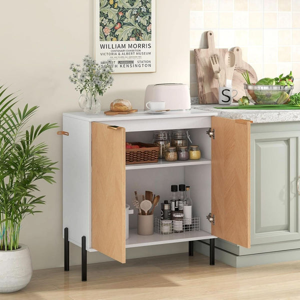 Chevron-Panel Two-Door Storage Cabinet (view 2) | Roost & Roam