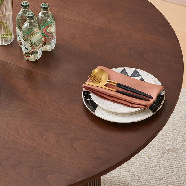 Fluted Pedestal Round Dining Set – dining room set (view 3) | Roost & Roam