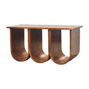 Arch-Base Mango Wood Coffee Table