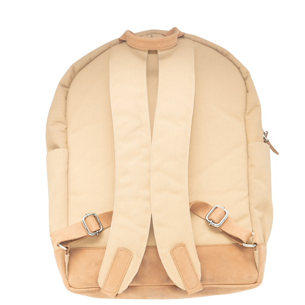 Ripstop Canvas Leather-Trim Backpack
