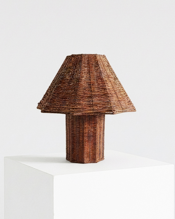Woven Rattan Table Lamp