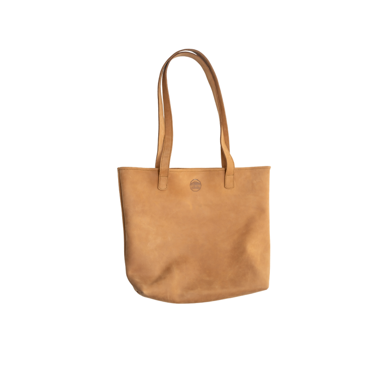 Full-Grain Leather Market Tote
