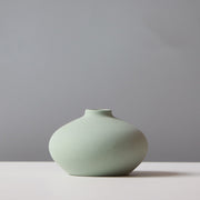Matte Ceramic Sculptural Vase — back and side profile detail