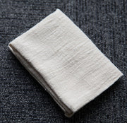 Cotton-Linen Woven Tea Towel — back and side profile detail
