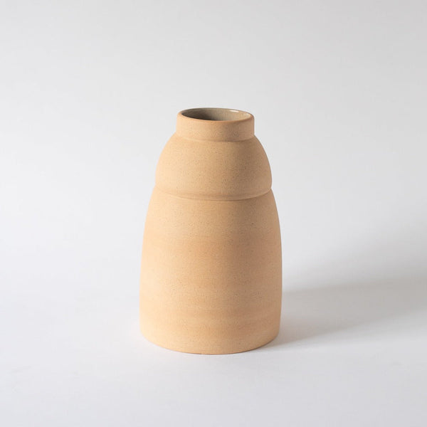 Wheel-Thrown Stoneware Chubby Vase